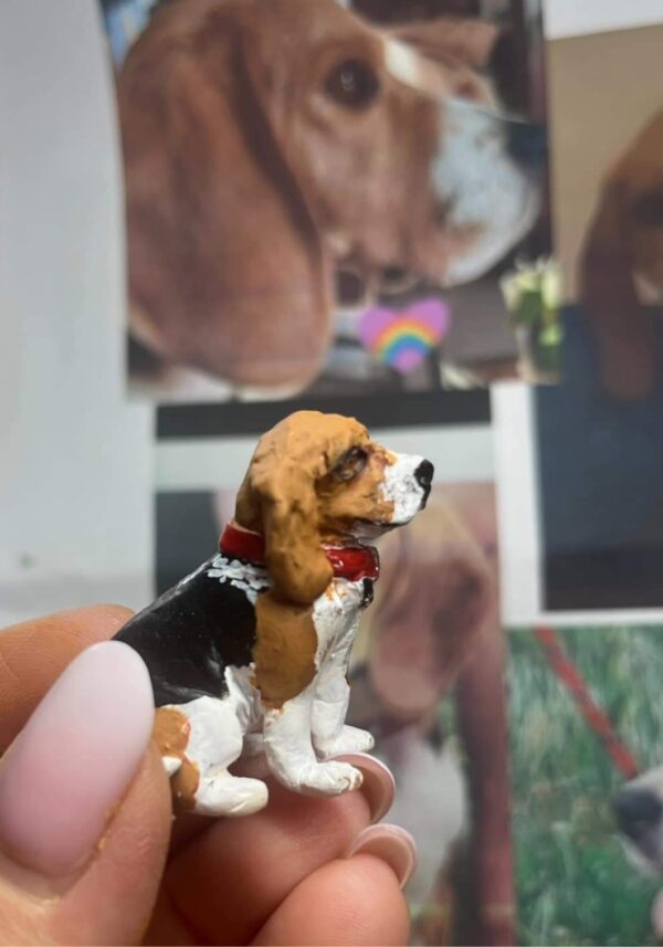 BEAGLE (fait à partir d'une photo) 5 cm