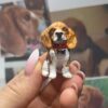 BEAGLE (fait à partir d'une photo) 5 cm