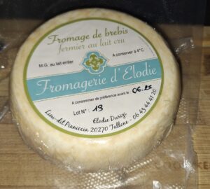 FROMAGE DE BREBIS "ELODIE DURIZI"