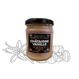 BOUGIE DECORATION CHATAIGNE VANILLE